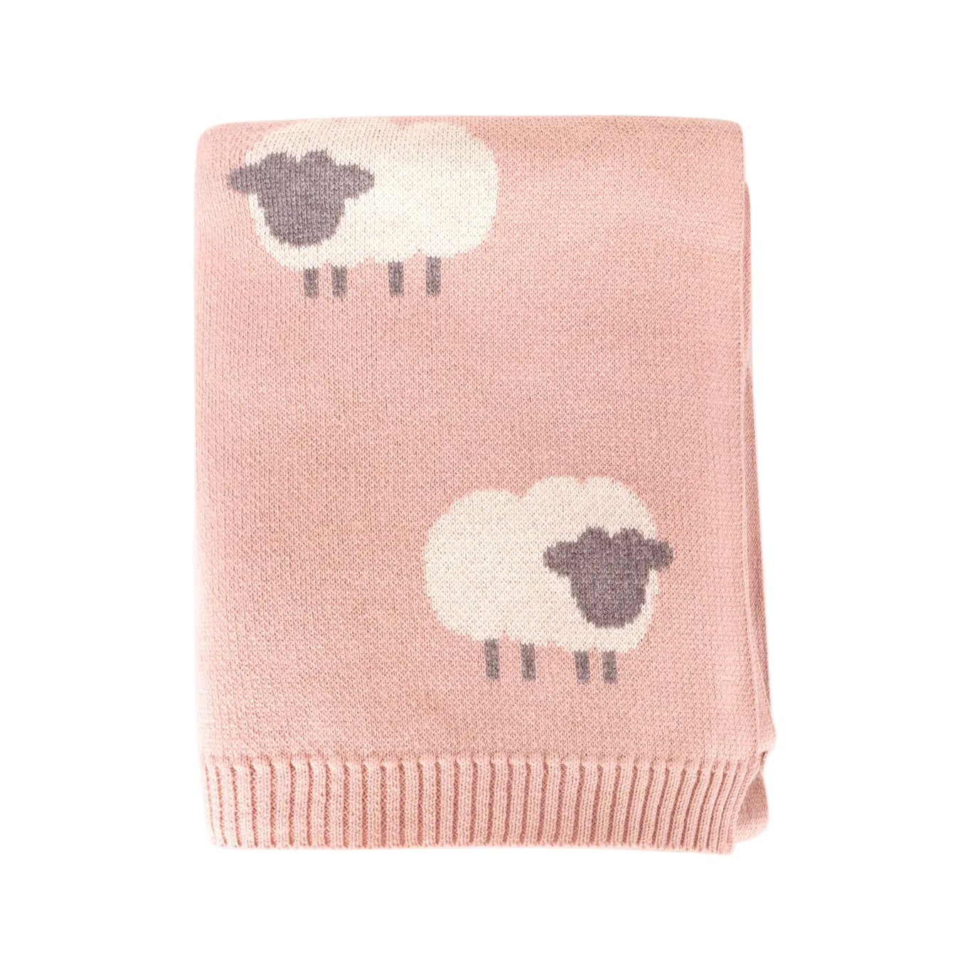 Wooly Lamb Jacquared Knit Blanket