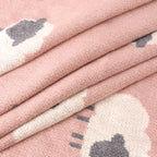 Wooly Lamb Jacquared Knit Blanket