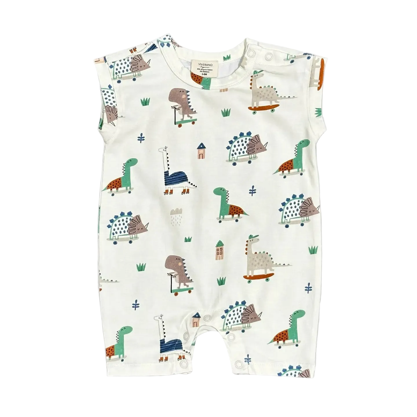 Skater Dino Shorty Romper
