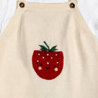 Strawberry Knit Romper Set