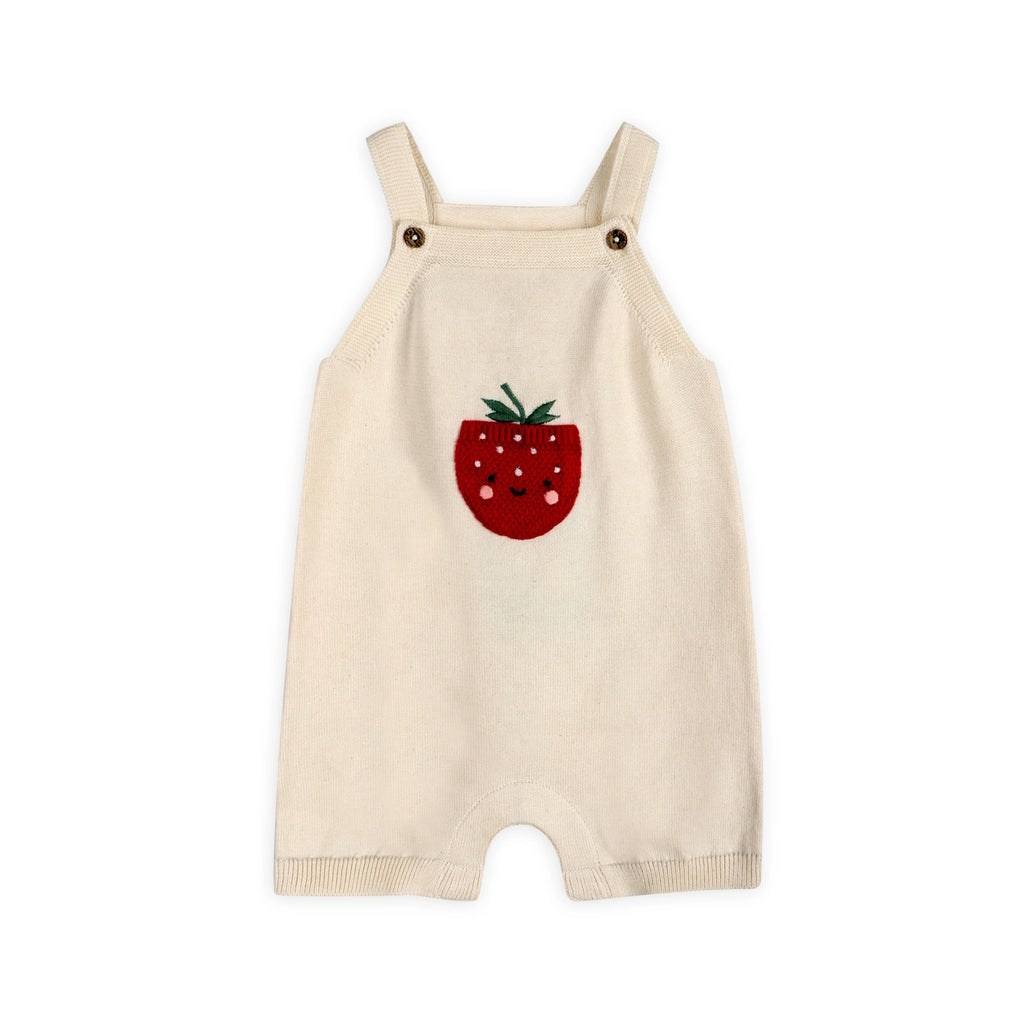 Strawberry Knit Romper Set