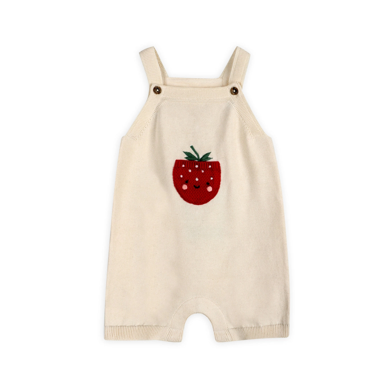 Strawberry Knit Romper Set