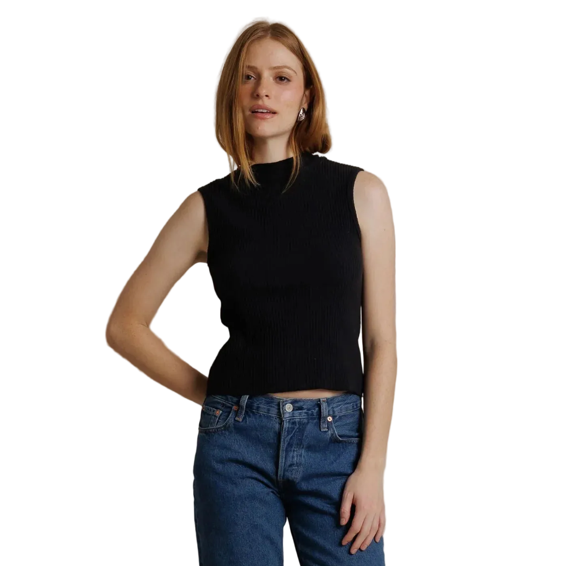 Violet Mock Neck