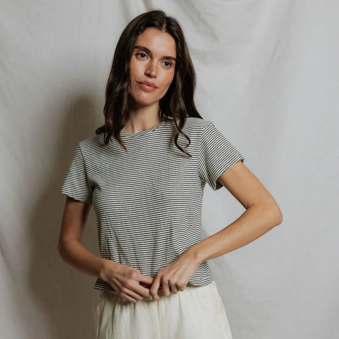 Vivian Stripe Hemp Tee