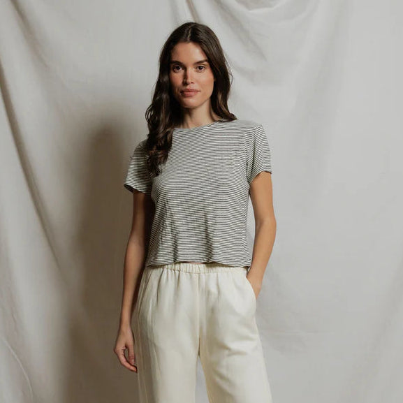 Vivian Stripe Hemp Tee