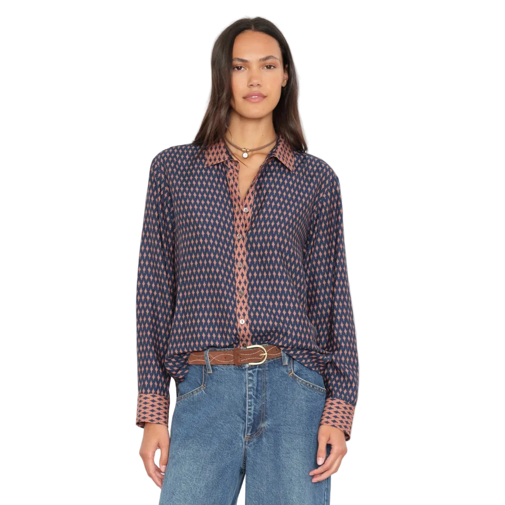 Navy Diamond Beau Shirt