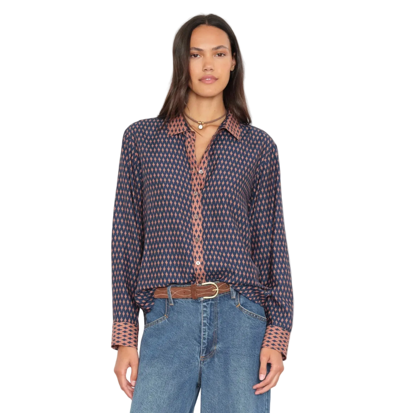 Navy Diamond Beau Shirt